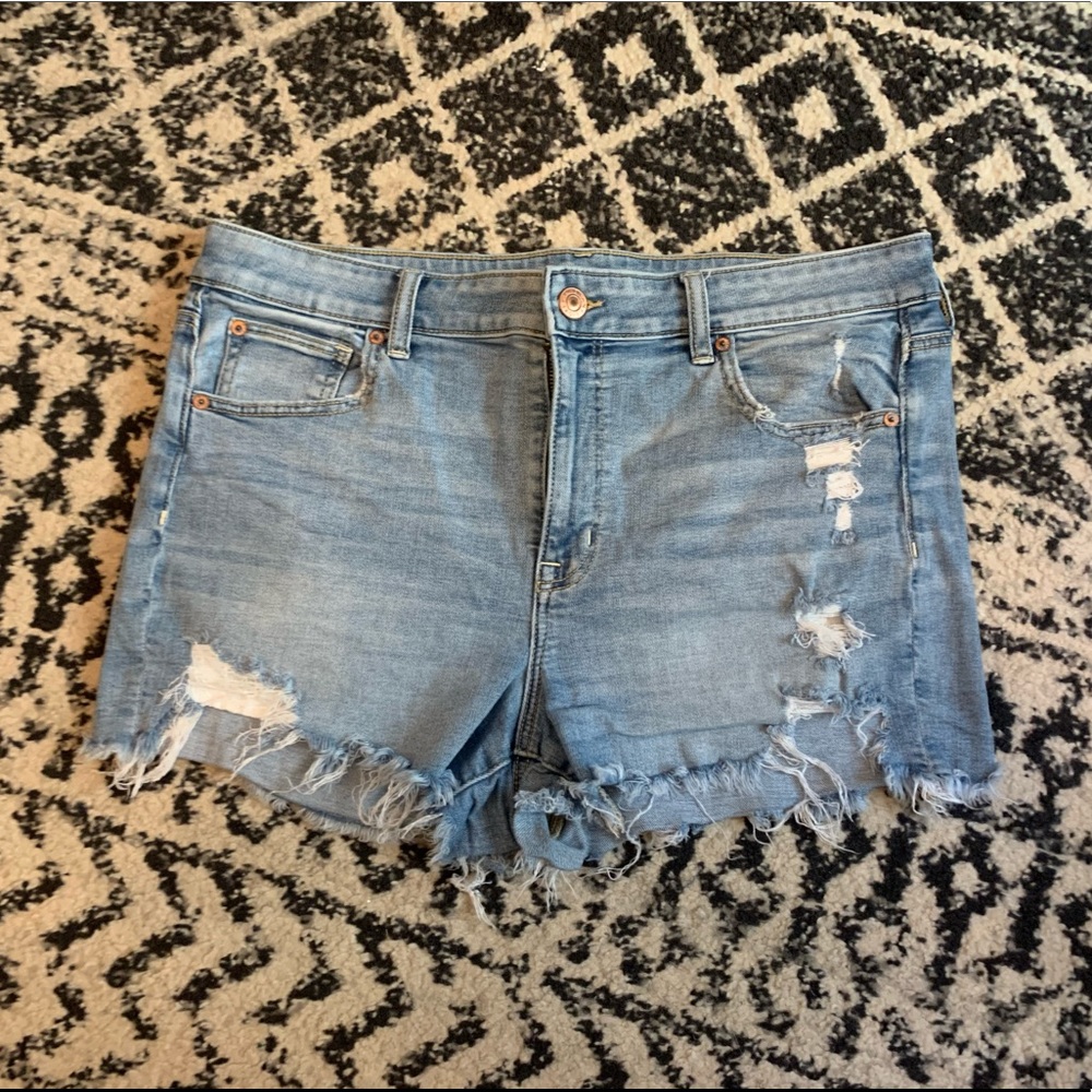 Highrise shortie shorts
